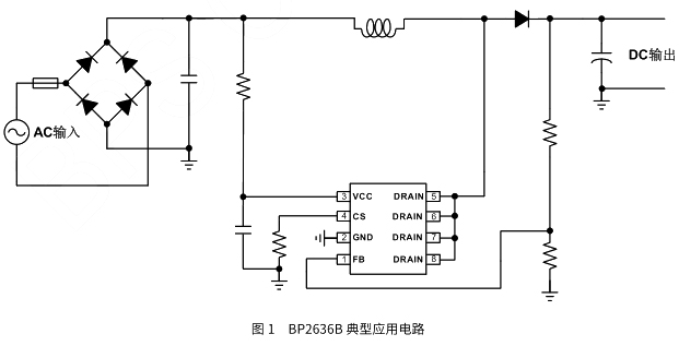 BP2636B应用电路图 BP2636B应用电路图