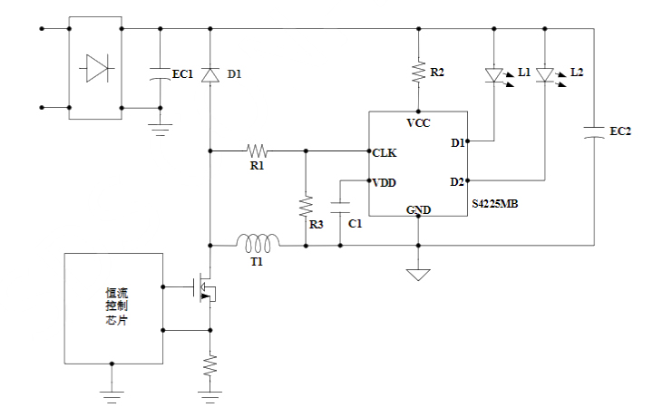 芯飞凌S4225MB典型电路应用图