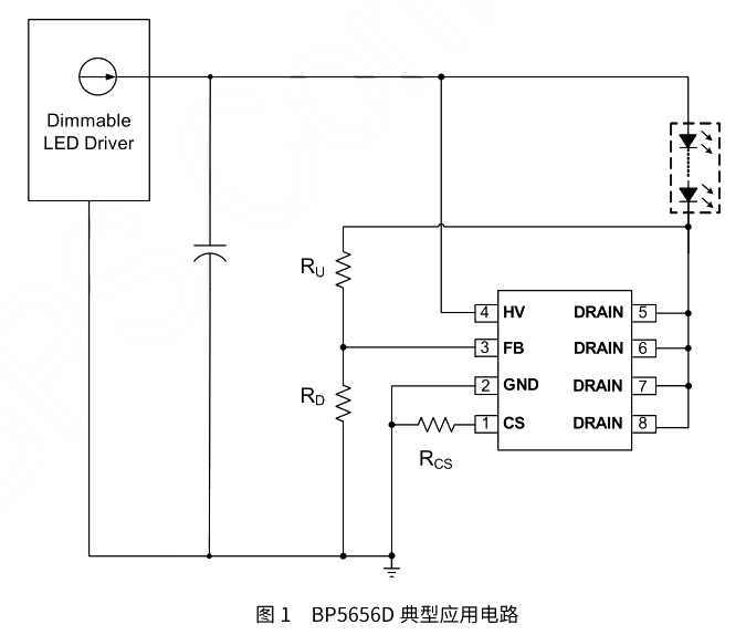 BP5656D典型应用电路图 BP5656D典型应用电路图