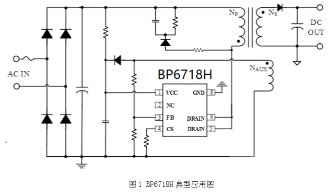 隔离恒压恒流驱动ICBP6718H应用电路图 隔离恒压恒流驱动ICBP6718H应用电路图