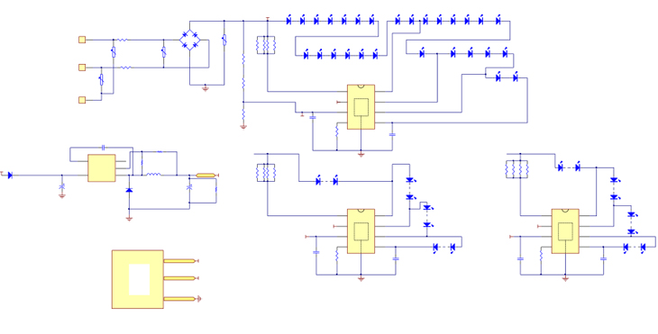 BP5158HD 30W雷达感应灯应用电路图 BP5158HD 30W雷达感应灯应用电路图