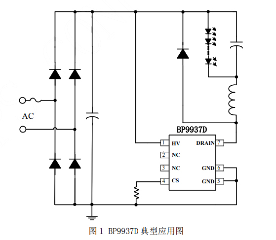 BP9937D典型应用电路 BP9937D典型应用电路
