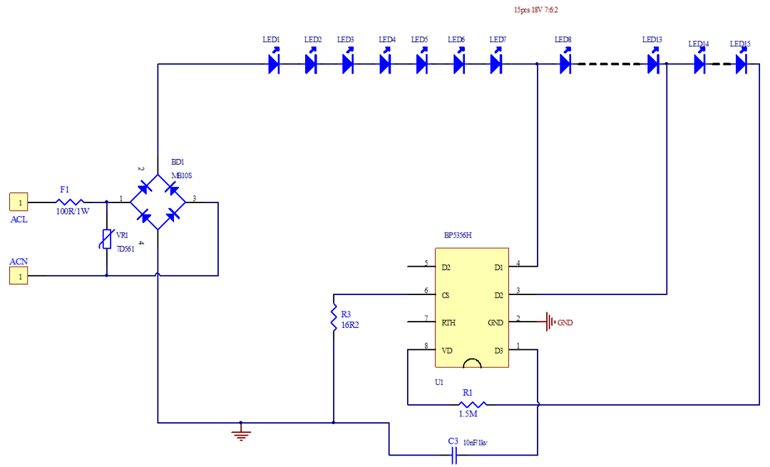 9w球泡灯方案应用原理图电路 9w球泡灯方案应用原理图电路