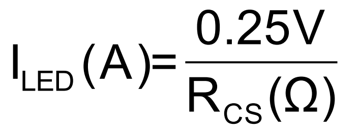 FP7122 LED输出电流计算公式