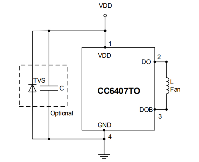 CC6407TO典型应用电路 CC6407TO典型应用电路