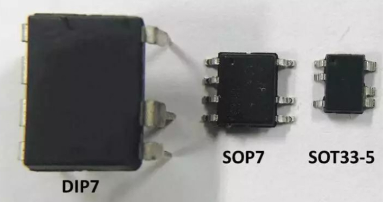 DIP7 SOP7 SOT33-5封装图