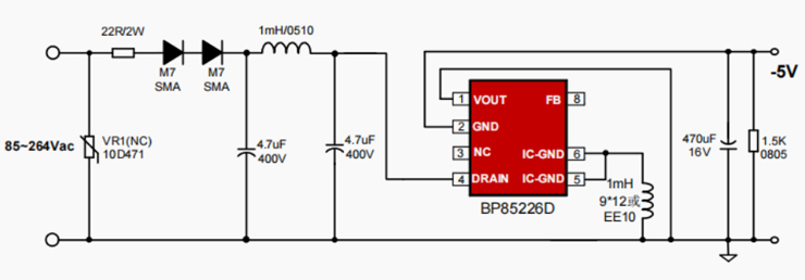 BP85226D应用原理图 BP85226D应用原理图