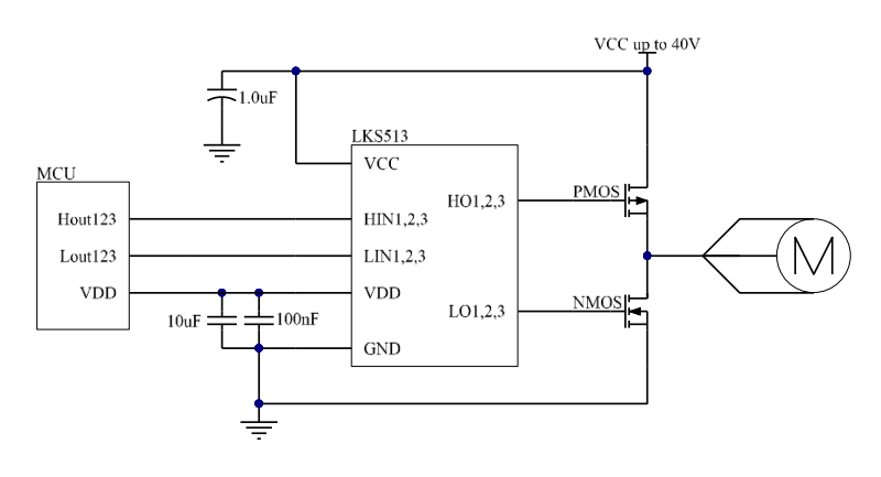 LKS513典型应用电路图 LKS513典型应用电路图