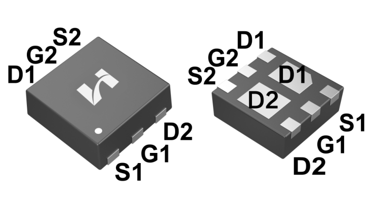 双P沟道MOS SFR0205PT2引脚配置