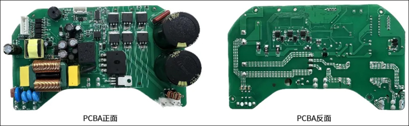 破壁机控制方案PCBA板正反面图